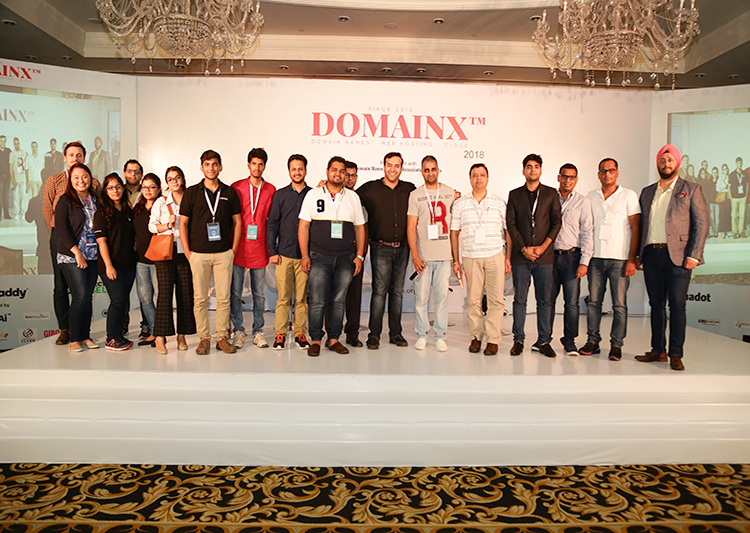 Group Photo taken at DomainX 2018