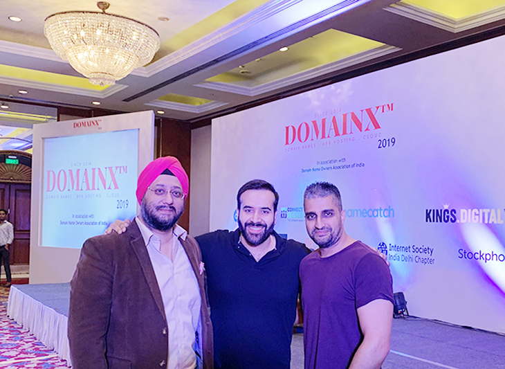 with Manmeet Pal Singh (Founder, DomainX) and Gaurav Kohli (President, DNOAI)