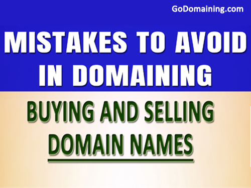 Mistakes to Avoid in Domaining